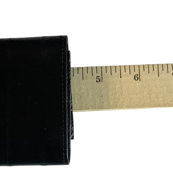 Genuine Eel Skin Mens Wallet By John Weitz 4”x3” - Picture 8 of 8